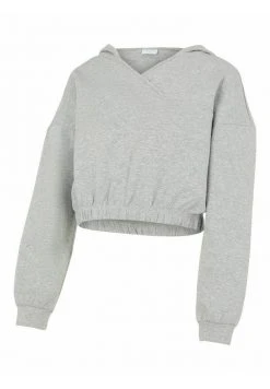 MAMALICIOUS PCMLINSA - Sweat à Capuche - Light Grey Melange
