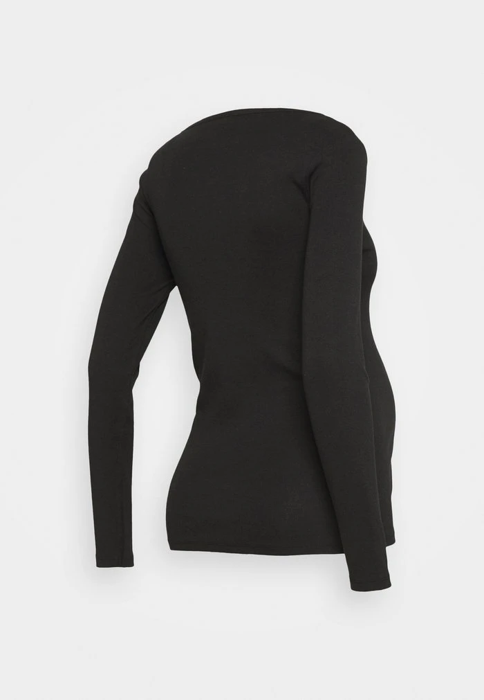 MAMALICIOUS MLNILA LIA - T-shirt à Manches Longues - Black – Image 2