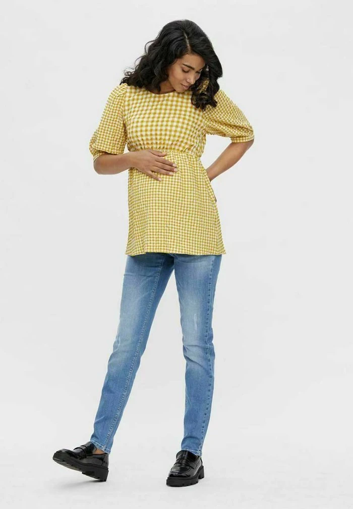 MAMALICIOUS Blouse - Amber Gold – Image 2