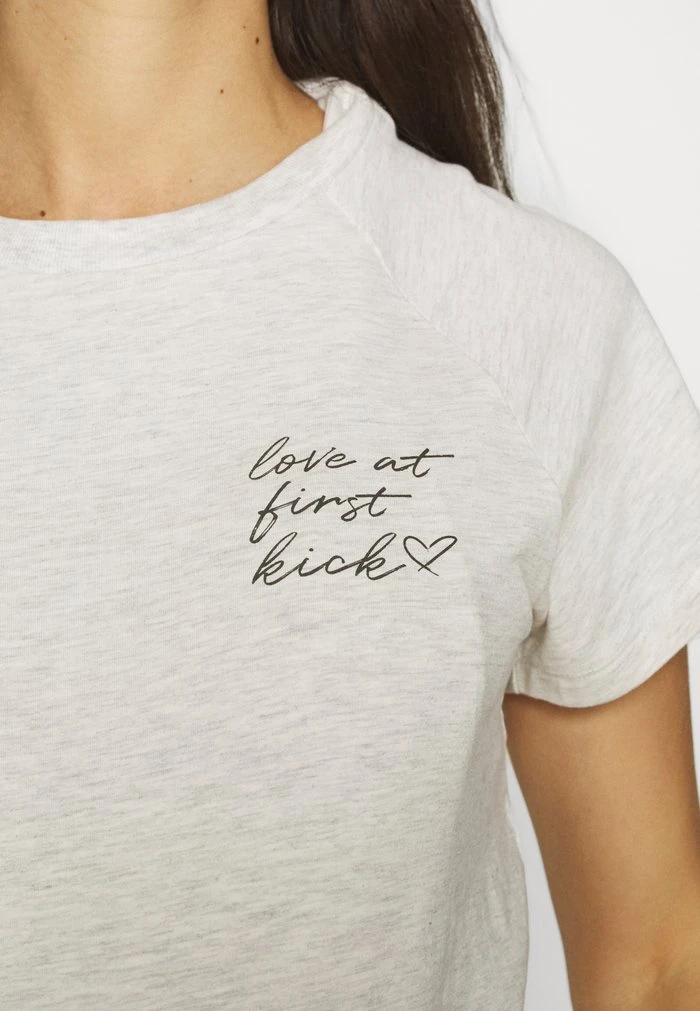 MAMALICIOUS MLKIKY JUNE - T-shirt Imprimé - Oatmeal Melange – Image 7