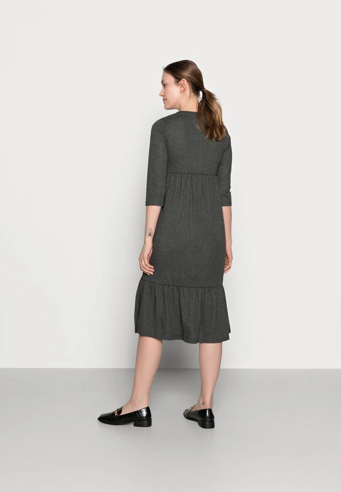 MAMALICIOUS MLMARGO 3/4 MIDI DRESS - Robe En Jersey - Dark Grey – Image 3