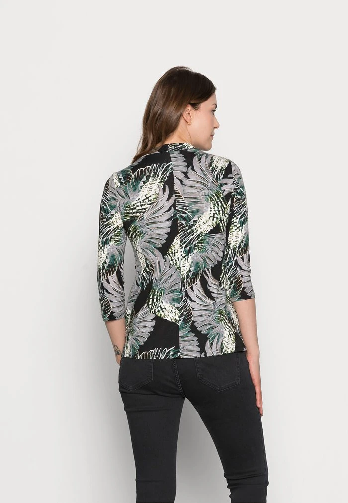 MAMALICIOUS MLROCIO - T-shirt à Manches Longues - Black/feather – Image 3