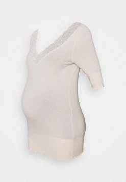 MAMALICIOUS MLTRINA - T-shirt Imprimé - Ecru