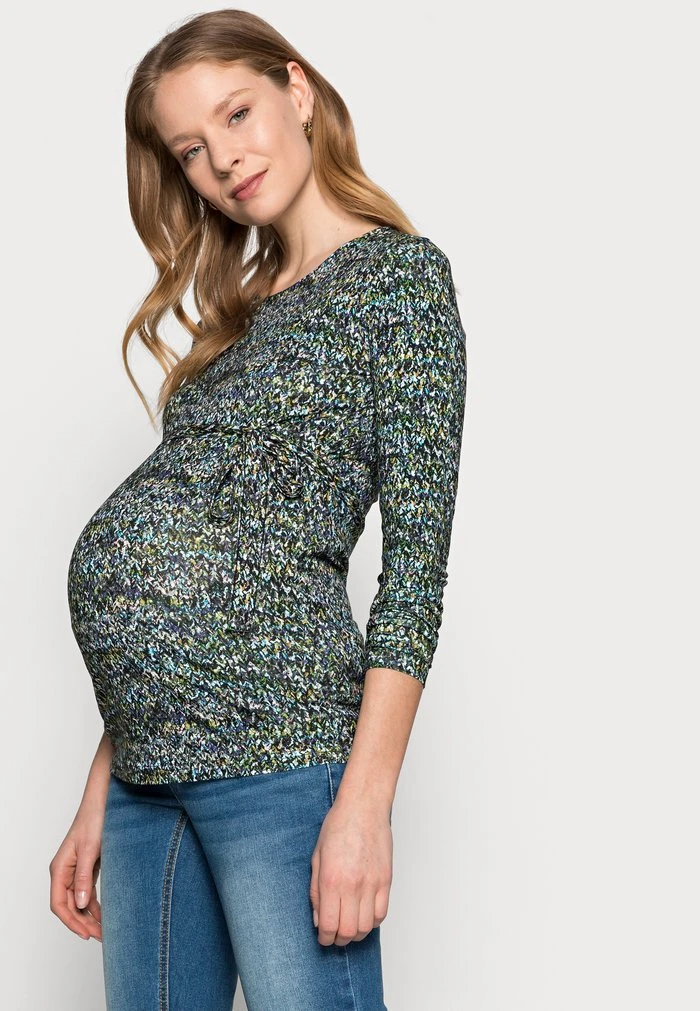 MAMALICIOUS MLVALENTINA - T-shirt à Manches Longues - Black – Image 3