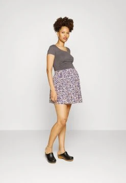 MAMALICIOUS MLCELIA SKIRT - Minijupe - Whitecap Gray