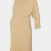 MAMALICIOUS MLASTRID DRESS - Robe Pull - Beige