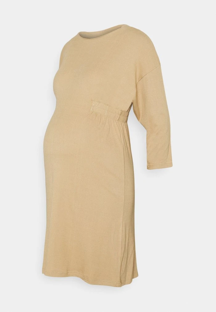 MAMALICIOUS MLASTRID DRESS - Robe Pull - Beige