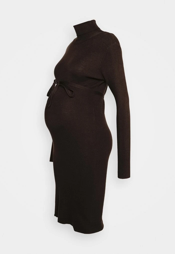 MAMALICIOUS MLJACINA ROLLNECK DRESS - Robe Pull - Coffee Bean – Image 5