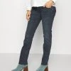 MAMALICIOUS MLEASTON - Jean Droit - Dark Blue Denim