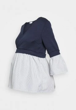 MAMALICIOUS MLJENNIFER TESS - T-shirt à Manches Longues - Navy Blazer