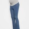 MAMALICIOUS MLFINE - Jean Flare - Light Blue Denim/washed