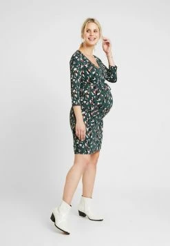 MAMALICIOUS MLNICCI DRESS - Robe En Jersey - Botanical Garden/snow White/gin