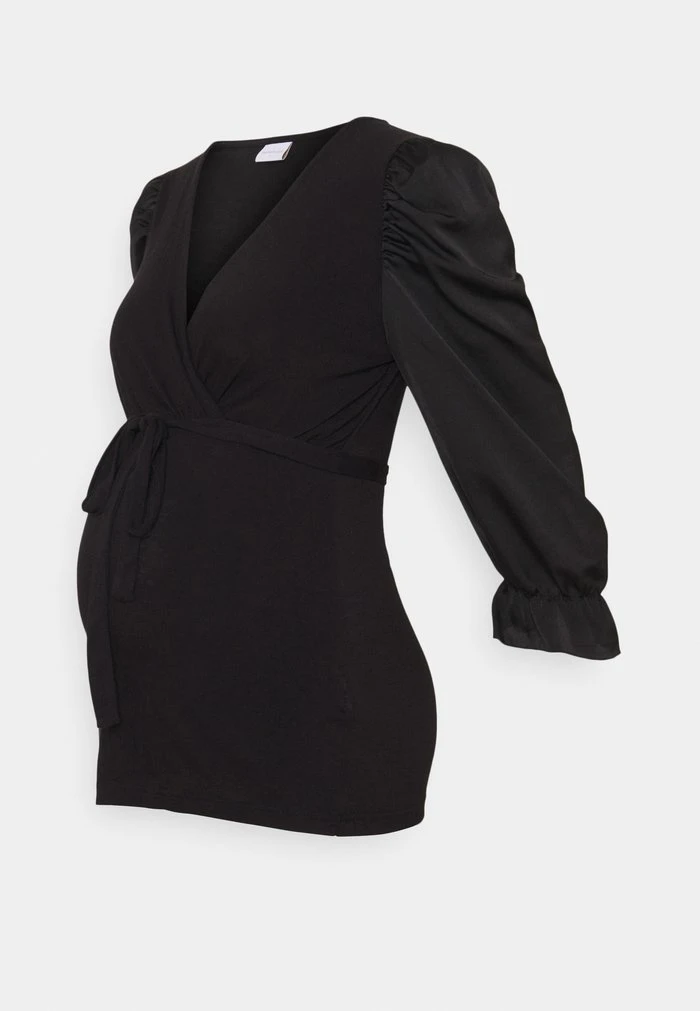 MAMALICIOUS MLBONNIE TESS MIXED - Blouse - Black