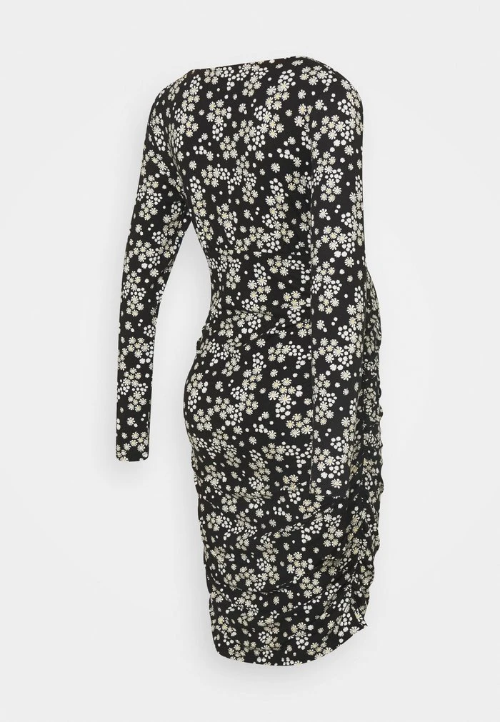 MAMALICIOUS NURSING DRESS - Robe Fourreau - Black/flowers – Image 2