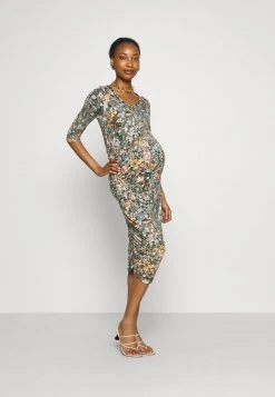 MAMALICIOUS MLAURETTA DRESS - Robe En Jersey - Stormy Sea