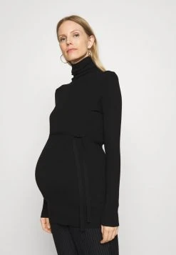 MAMALICIOUS MLJACINA ROLLNECK - Pullover - Black