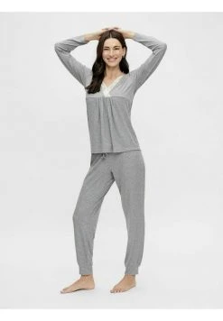 MAMALICIOUS STILLSCHLAFANZUG MLKEHLA - Pyjama - Light Grey Melange