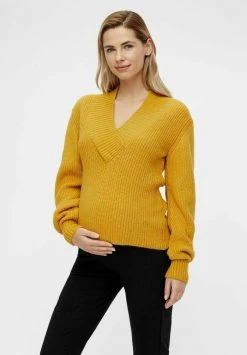 MAMALICIOUS MLROSI - Pullover - Spicy Mustard