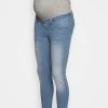 MAMALICIOUS MLNOME 7/8 SLIM - Jeans Skinny - Light Blue Denim