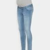 MAMALICIOUS MLPASO SLIM JEANS - Jeans Skinny - Light Blue Denim/wash