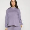 MAMALICIOUS MLZEDALOUNGE HOODIE - Sweatshirt - Minimal Gray