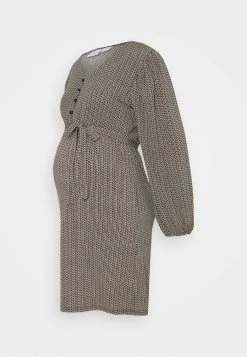 MAMALICIOUS MLAVA DRESS - Robe En Jersey - Snow White/black