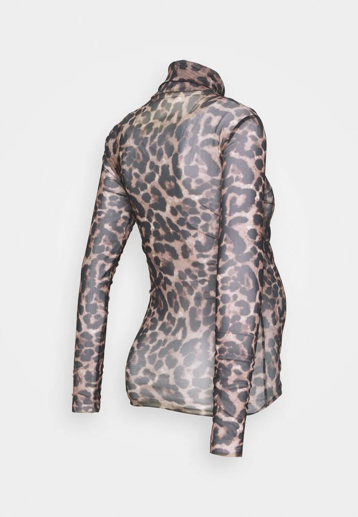 MAMALICIOUS MLBIRDIE ROLLNECK - T-shirt à Manches Longues - Black/nature – Image 2