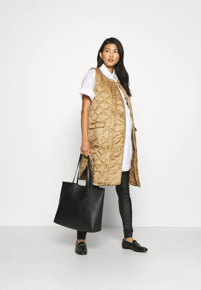 MAMALICIOUS MLFRILLE QUILTED WAIST COAT 2-IN-1 - Veste Sans Manches - Tigers Eye – Image 2