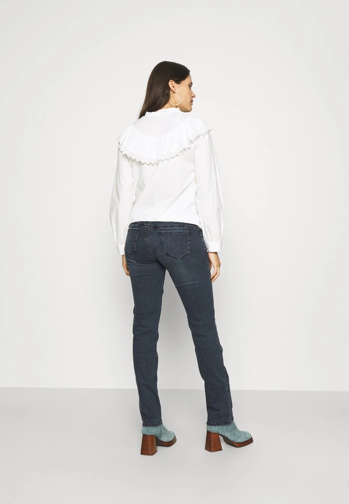 MAMALICIOUS MLEASTON - Jean Droit - Dark Blue Denim – Image 3