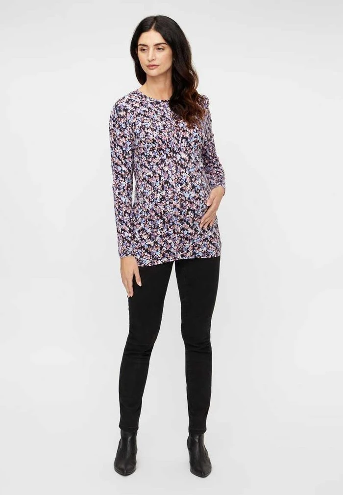 MAMALICIOUS MLJANINE - T-shirt à Manches Longues - Black – Image 2