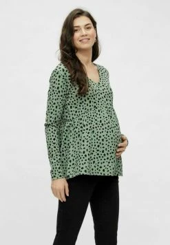 MAMALICIOUS LANGARM MLPOLLY - Blouse - Deep Grass Green