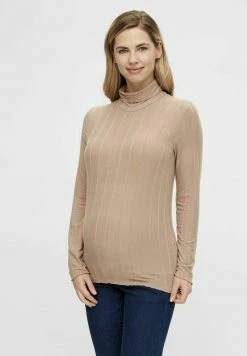 MAMALICIOUS T-shirt à Manches Longues - Natural