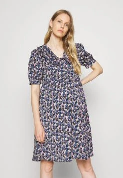 MAMALICIOUS MLASTRID DRESS - Robe De Jour - Black/blue