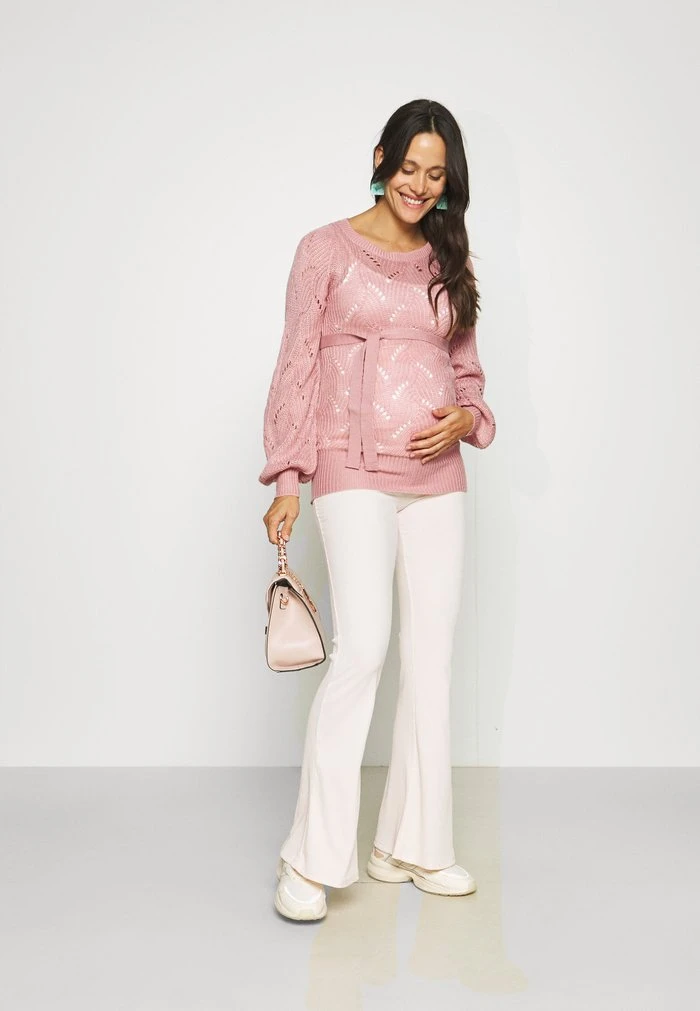 MAMALICIOUS MLANNA - Pullover - Pale Mauve Melange – Image 2