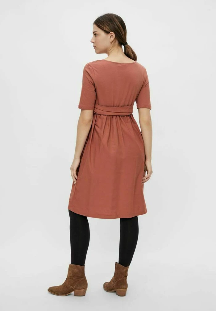 MAMALICIOUS Robe De Jour - Copper Brown – Image 3