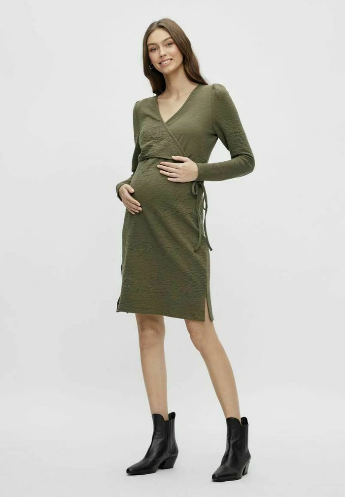 MAMALICIOUS IN - Robe En Jersey - Dusty Olive – Image 2