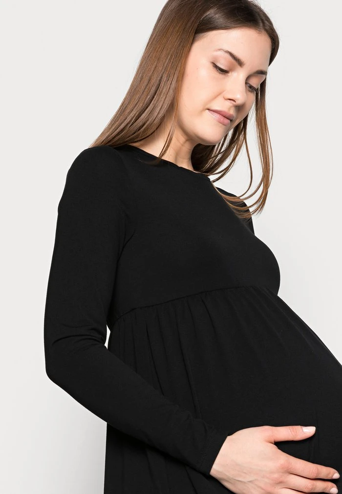 MAMALICIOUS MLMONICA - T-shirt à Manches Longues - Black – Image 4