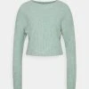 MAMALICIOUS MLKEX CROPPED - Pullover - Cameo Green