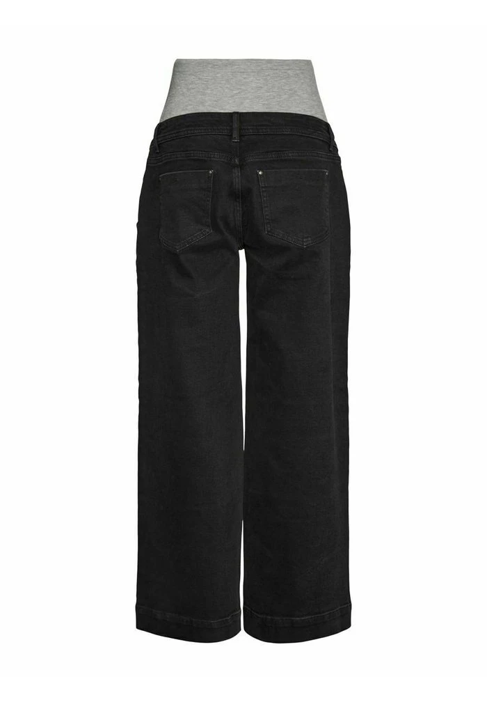 MAMALICIOUS Jean Droit - Black Denim – Image 2