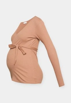 MAMALICIOUS MLROSINA TESS - T-shirt à Manches Longues - Mocha Mousse