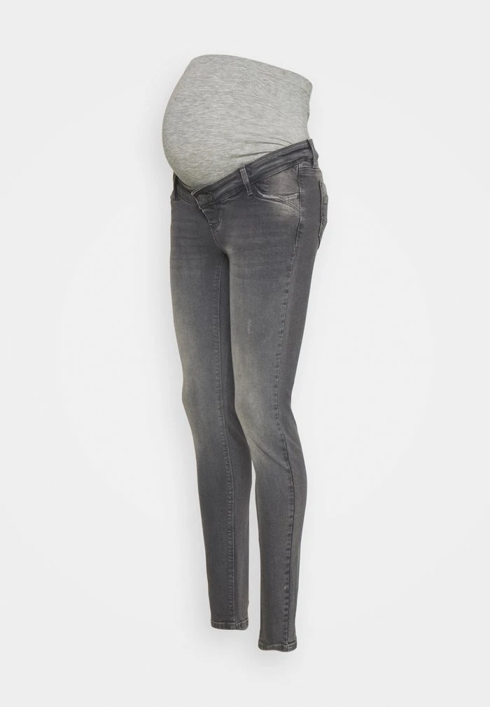 MAMALICIOUS MLSAVANNA - Jean Slim - Medium Grey Denim