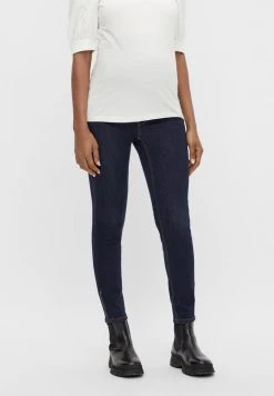 MAMALICIOUS MLMORENA SLIM ZIP JEANS A. - Jeans Skinny - Dark Blue Denim