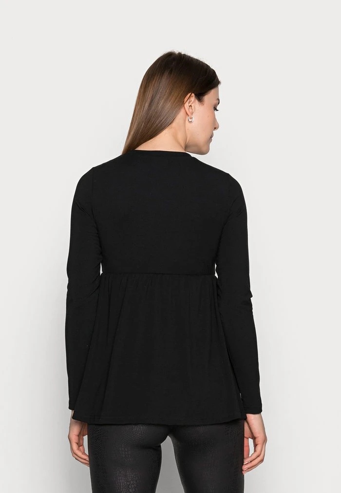 MAMALICIOUS MLMONICA - T-shirt à Manches Longues - Black – Image 3