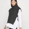 MAMALICIOUS MLSONYA ROLL NECK - Pullover - Dark Grey Melange