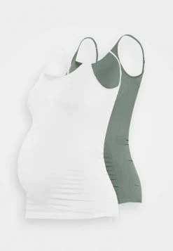MAMALICIOUS MLHEAL STRAP 2 PACK - Débardeur - Optical Snow
