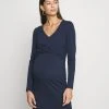 MAMALICIOUS MLMACY JUNE DRESS - Robe En Jersey - Navy Blazer