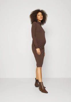 MAMALICIOUS MLSIA - Robe En Jersey - Coffee Bean