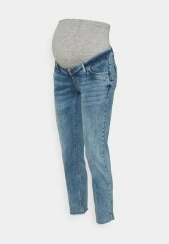 MAMALICIOUS MLTRINITY CROPPED - Jean Slim - Light Blue Denim