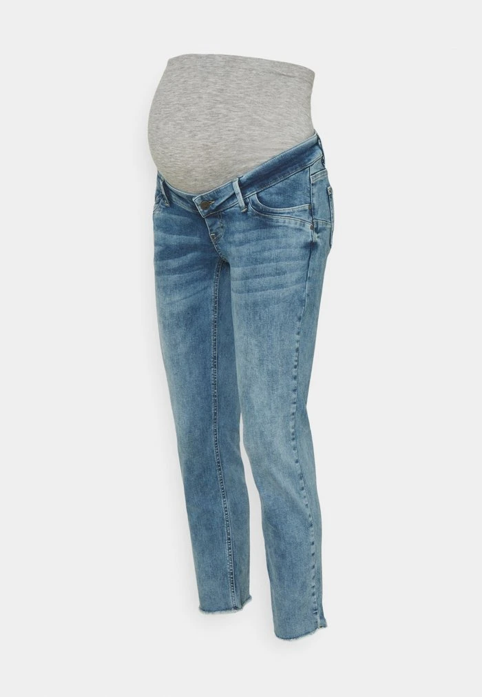 MAMALICIOUS MLTRINITY CROPPED - Jean Slim - Light Blue Denim