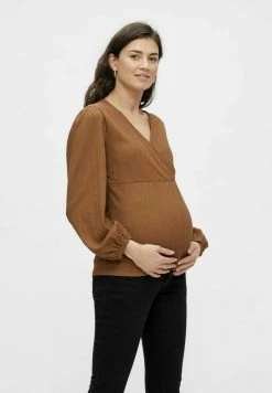 MAMALICIOUS 2-IN-1 - T-shirt à Manches Longues - Brown Sugar